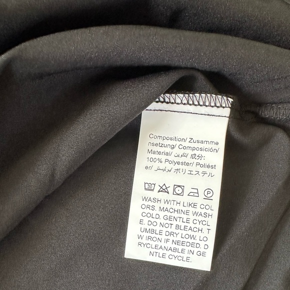 SHEIN CURVE CONTRAST LACE LONG-SLEEVE BLOUSE BLACK/TAN 0XL WOMEN - Picture 15 of 15